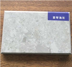 Grey Big Slab Cut To Size Artificial Marble