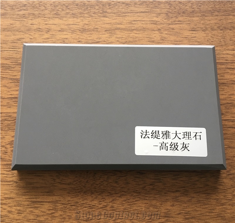 New Pure Color Gray Shower Wallboard Artificial Marble