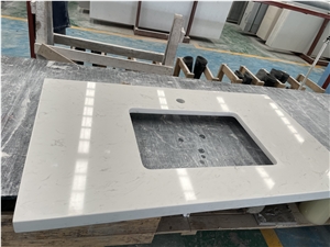 Snow Crystal Slab For Bathroom Kitchen, Cut To Size White Marble