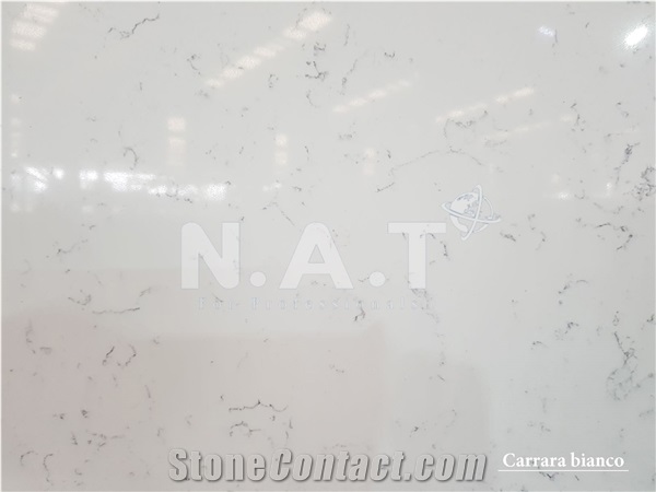 Viet Nam Engineered White Carrara Quartz