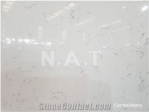 Viet Nam Engineered White Carrara Quartz