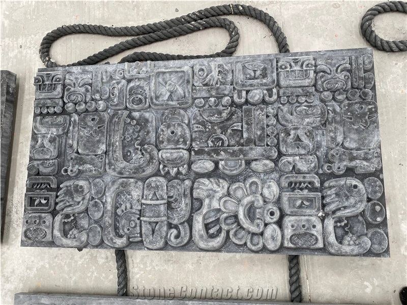 Black Limestone For Reliefs, Etching