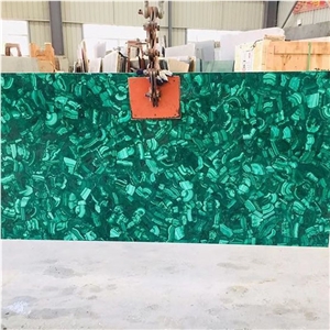 Dark Green Malachite Semi Precious Agate Stone