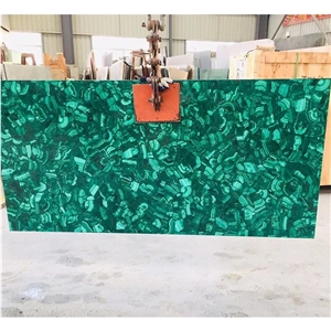 Green Malachite Semiprecious For Interior Decor