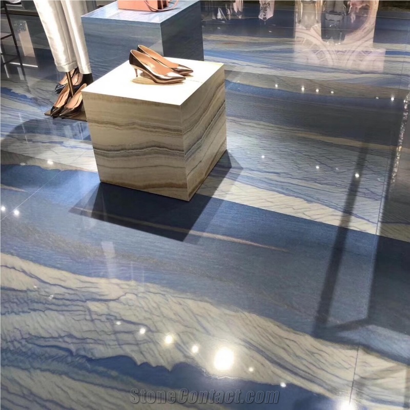 Azul Macaubas Blue Quartzite For Bathrooms