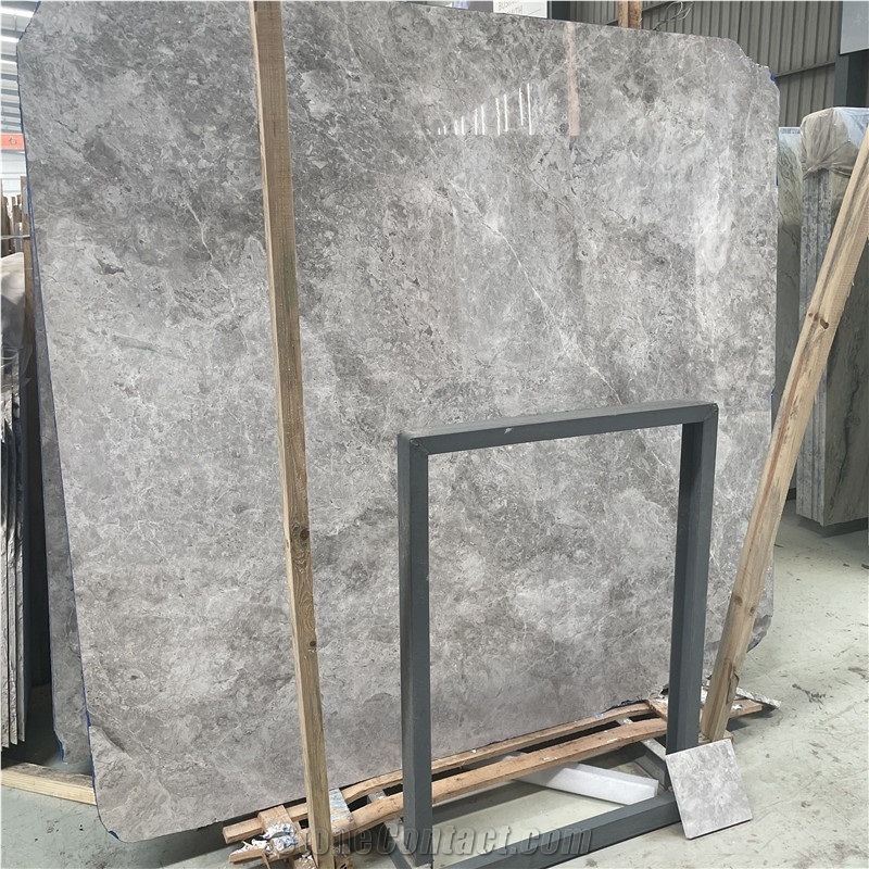 Natural New Castle Grey Marble Slabs Tiles For Bathroom Wall