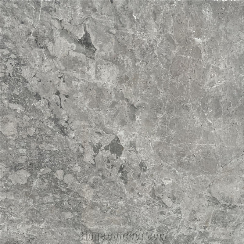 Natural New Castle Grey Marble Slabs Tiles For Bathroom Wall