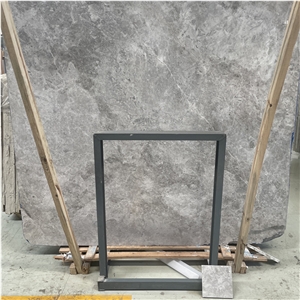 Natural New Castle Grey Marble Slabs Tiles For Bathroom Wall