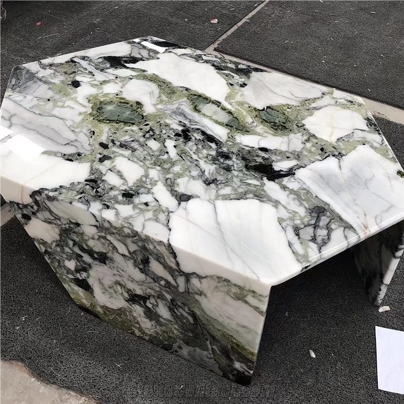 New Design Home Furniture China Ice Green Marble Table
