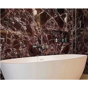 Rosso Levanto Marble Tiles Italian Dark Red Floor Tile
