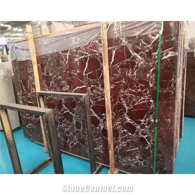 Rosso Levanto Marble Tiles Italian Dark Red Floor Tile