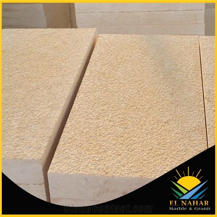 Egyptian Sunny Menia Marble Slabs, Tiles