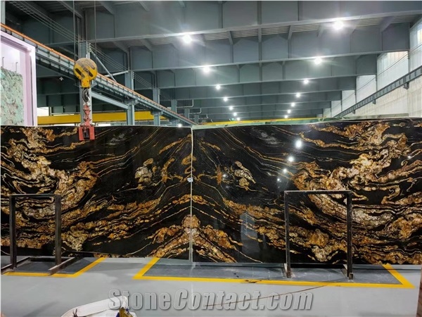Luxury  Black Golden Silk,  Black Taurus
