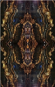 Luxury  Black Golden Silk,  Black Taurus