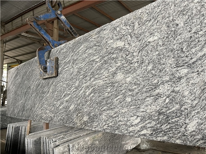 White Granite Stone 2Cm Slab Packed In Wooden Package