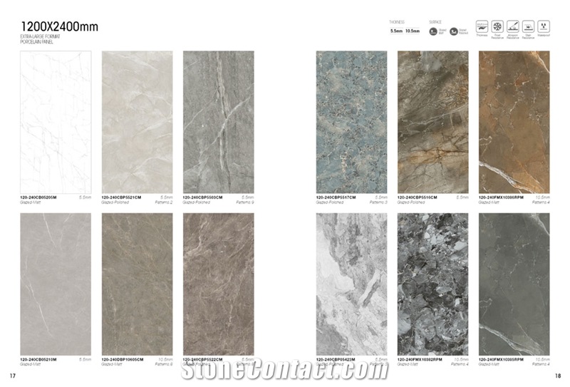 1200Mm X 2400 Porcelain Slab