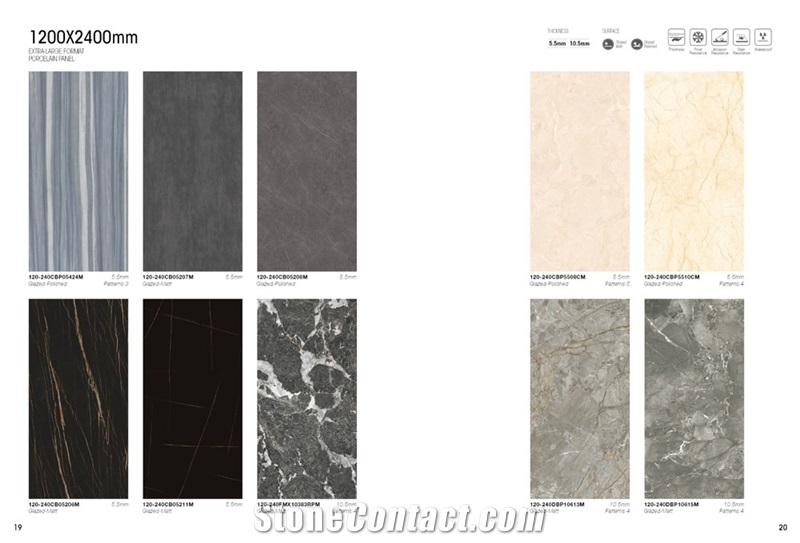 1200Mm X 2400 Porcelain Slab