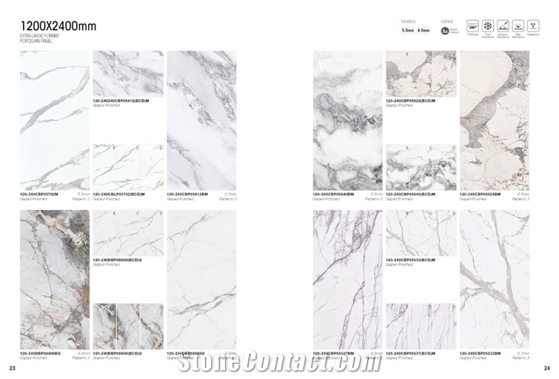 1200Mm X 2400 Porcelain Slab