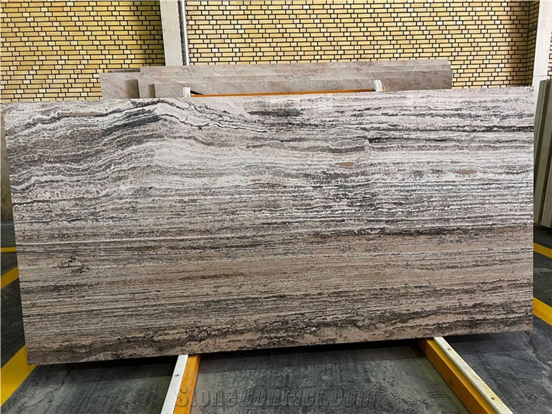 Titanium Travertine Slabs