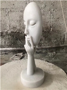 Carving Stone Head Statue Marble Carrara Abstract Art Sculpture Carving Stone Head Statue Marble Carrara Abstract Art Sculpture