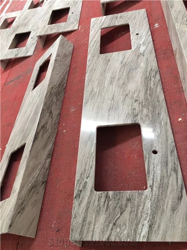 Commercial Stone Counters Marble Venice Brown Reception Tops