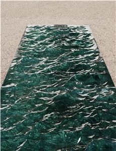 Interior Stone CNC Wall Panels Marble Guatemala 3D Wave Tile