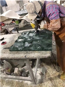 Interior Stone CNC Wall Panels Marble Guatemala 3D Wave Tile