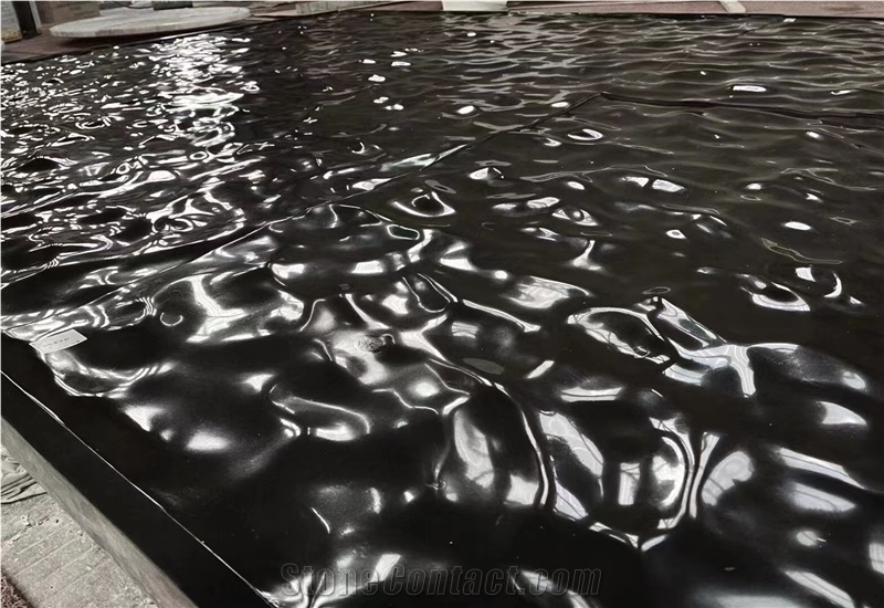 Interior Stone CNC Wall Panels Marble Guatemala 3D Wave Tile