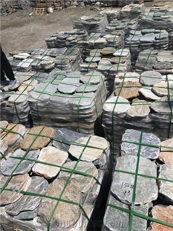 Irregular Flagstone Pavers Rusty Slate Garden Stepping Walk Stone