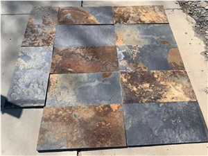 Irregular Flagstone Pavers Rusty Slate Garden Stepping Walk Stone