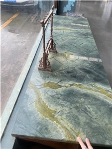 Prefab Stone Kitchen Bar Tops Marble Calacatta Oro Benchtops