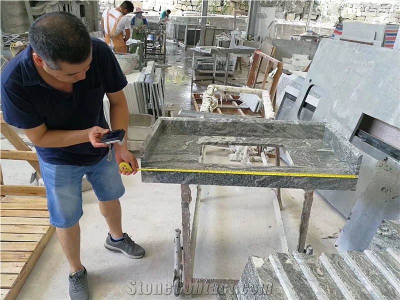 Prefab Stone Kitchen Countertop Granite Kashmir Bench Tops