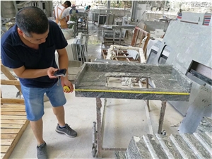 Prefab Stone Kitchen Countertop Granite Kashmir Bench Tops
