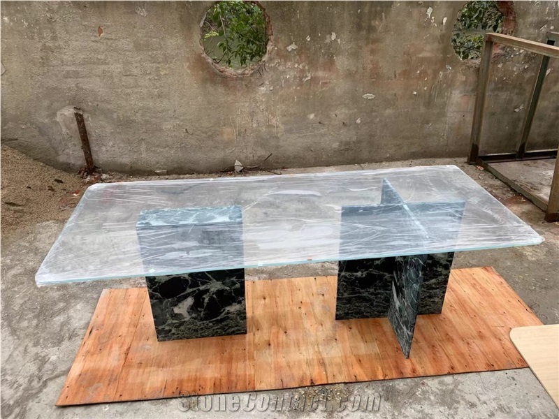 Stone Coffee Table Stand Marble Verde Alpi Furniture Base