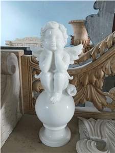 Stone Garden God Of War Statue Travertine Human Sculpture
