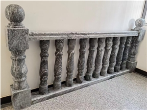 Stone Handrail Column Grey Granite Pilasters Column Shafts