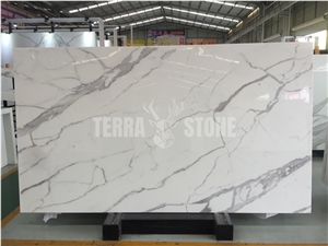 Calacatta Nano Crystallized Glass Stone Slabs Nano Panel Calacatta Nano Crystallized Glass Stone Slabs Nano Panel