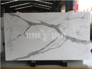 Calacatta Nano Crystallized Glass Stone Slabs Nano Panel