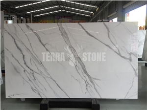 Calacatta Nano Crystallized Glass Stone Slabs Nano Panel