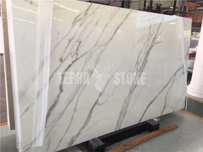 Crystallized Crystal White Glass Artificial Nano Marble