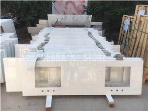 Nano Crystallized Glass Stone Double Sink Vanity Tops Nano Crystallized Glass Stone Double Sink Vanity Tops