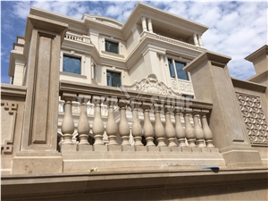 Limestone Villa Column Pillar Balustrade