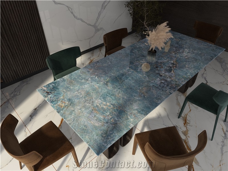 Amazon Green Sintered Stone Dining Table BS-JS-S-240T38