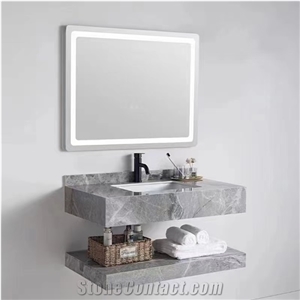 Century Grey Sintered Stone Wash Basin BS-LSJ-XST03