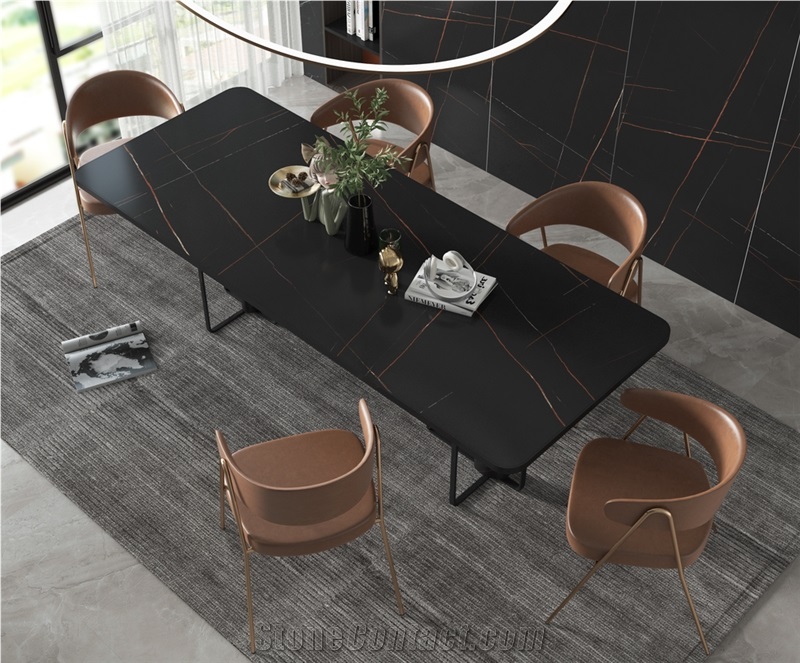Classical Lauren Black Dining Table BS-JS-MS762615PB021Y