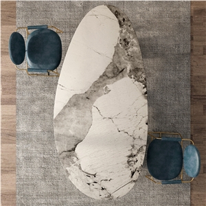Factory Price Pandora Sintered Stone Dining Table BS-JJ-205