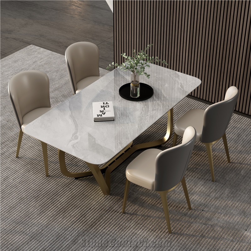 Hot Sale Catu Grey Sintered Stone Dining Table BS-JJ-316
