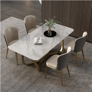 Hot Sale Catu Grey Sintered Stone Dining Table BS-JJ-316