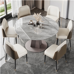 Italian Grey Sintered Stone Dining Table BS-JJ-331