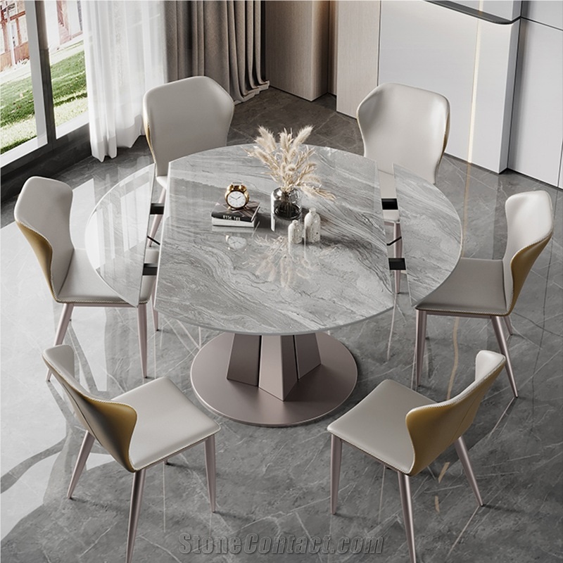 Italian Grey Sintered Stone Dining Table BS-JJ-331